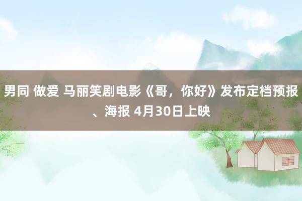 男同 做爱 马丽笑剧电影《哥，你好》发布定档预报、海报 4月30日上映